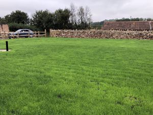 Level gardens and parking for 4 cars- click for photo gallery